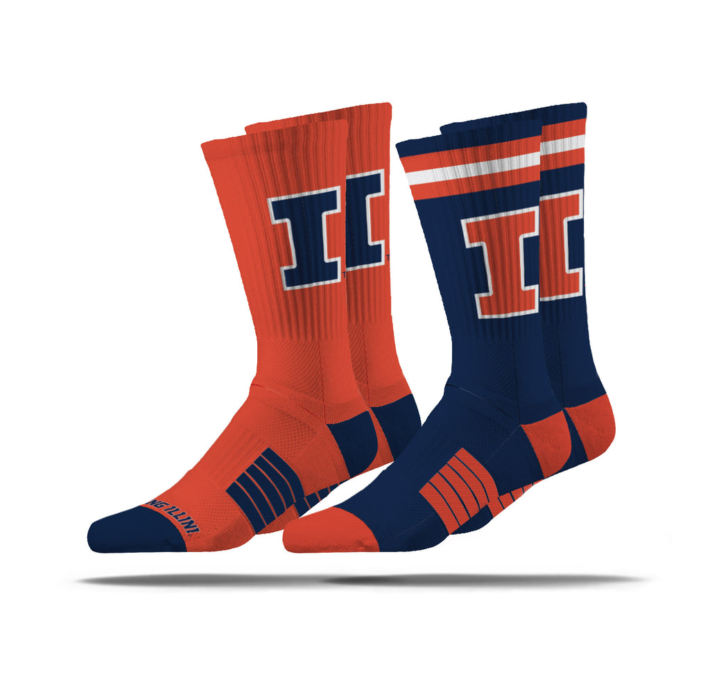 University of Illinois | Premier Knit Crew | NCAA 2 Pack | N02514557ML