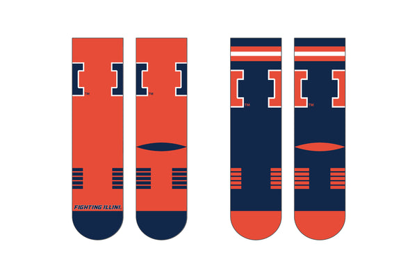 University of Illinois | Premier Knit Crew | NCAA 2 Pack | N02514557ML