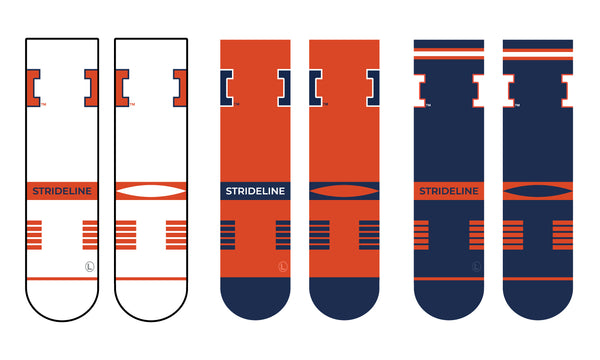 University of Illinois | Premium Knit Crew 3 Pack | NCAA 3 Pack G2 | N02501868ML
