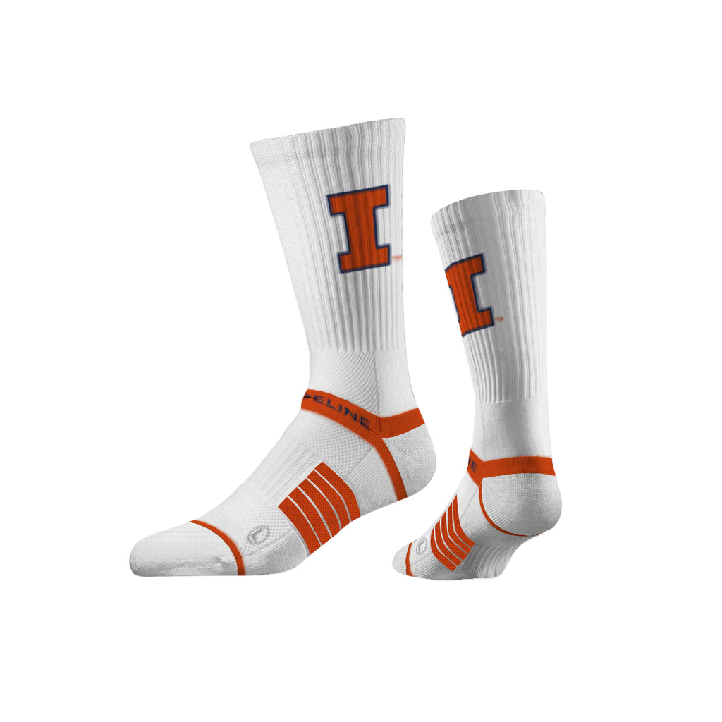 University of Illinois | Premium Knit Crew | Primary Logo White | N02203246ML