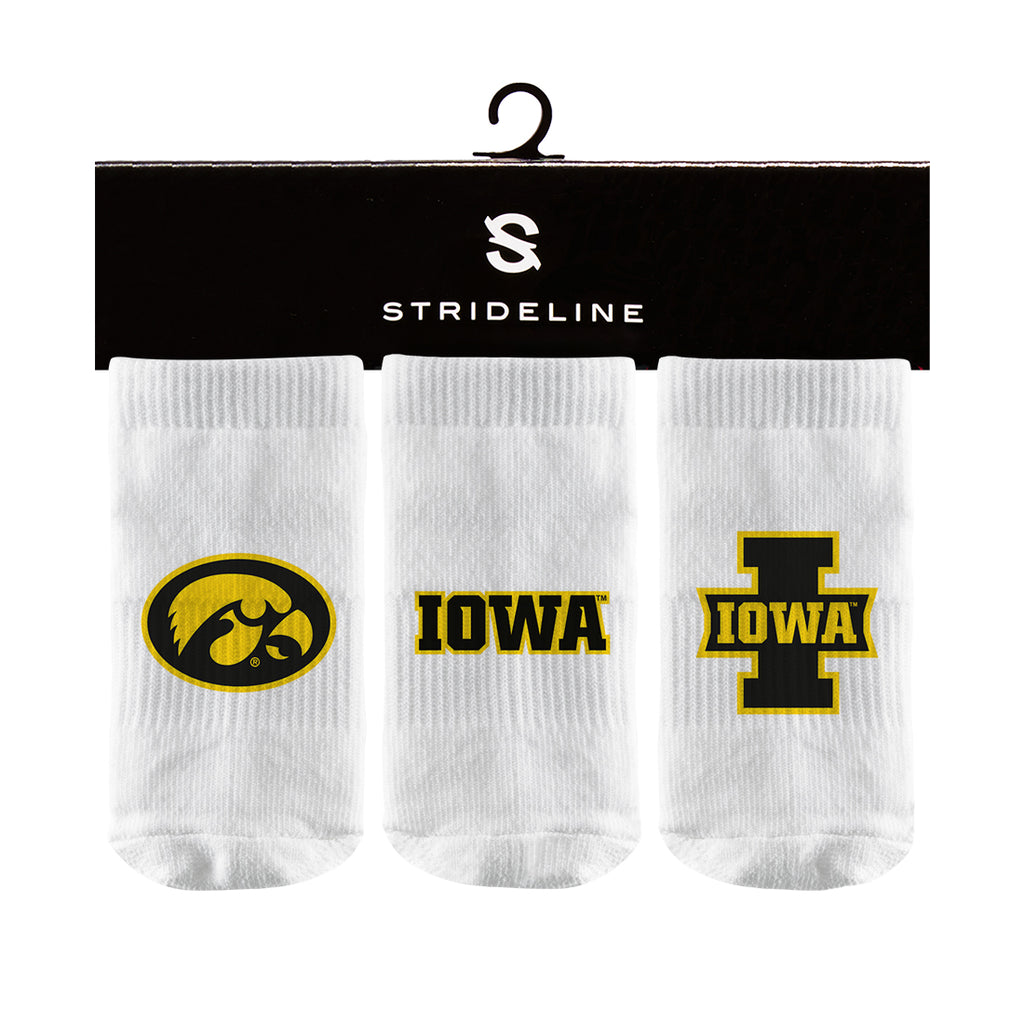 University of Iowa | Baby Socks 3 Pack | Primary Logo | N01089282B01
