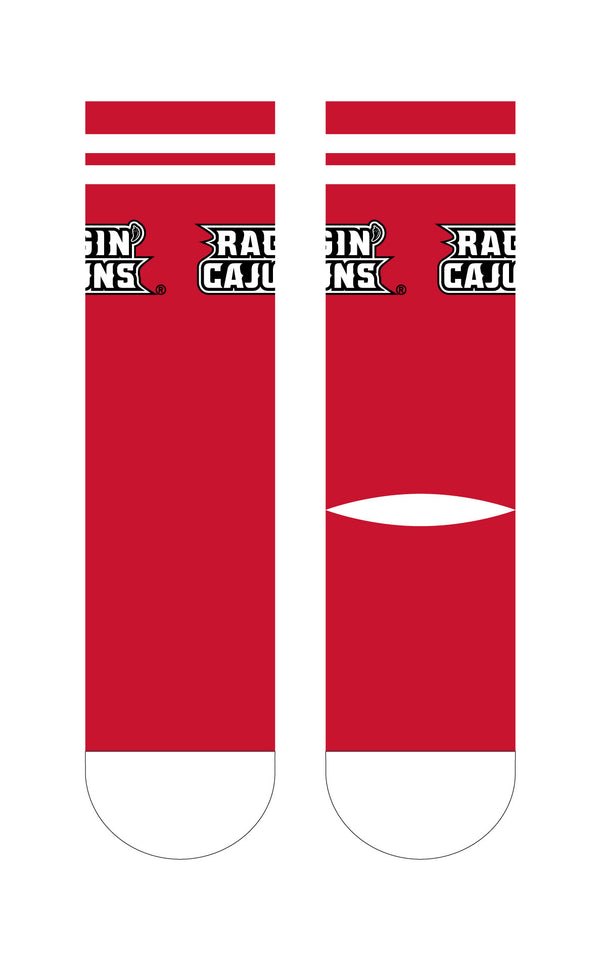 University of Louisiana at Lafayette | Economy Knit Crew | Primary Logo School Color | N02338620ML