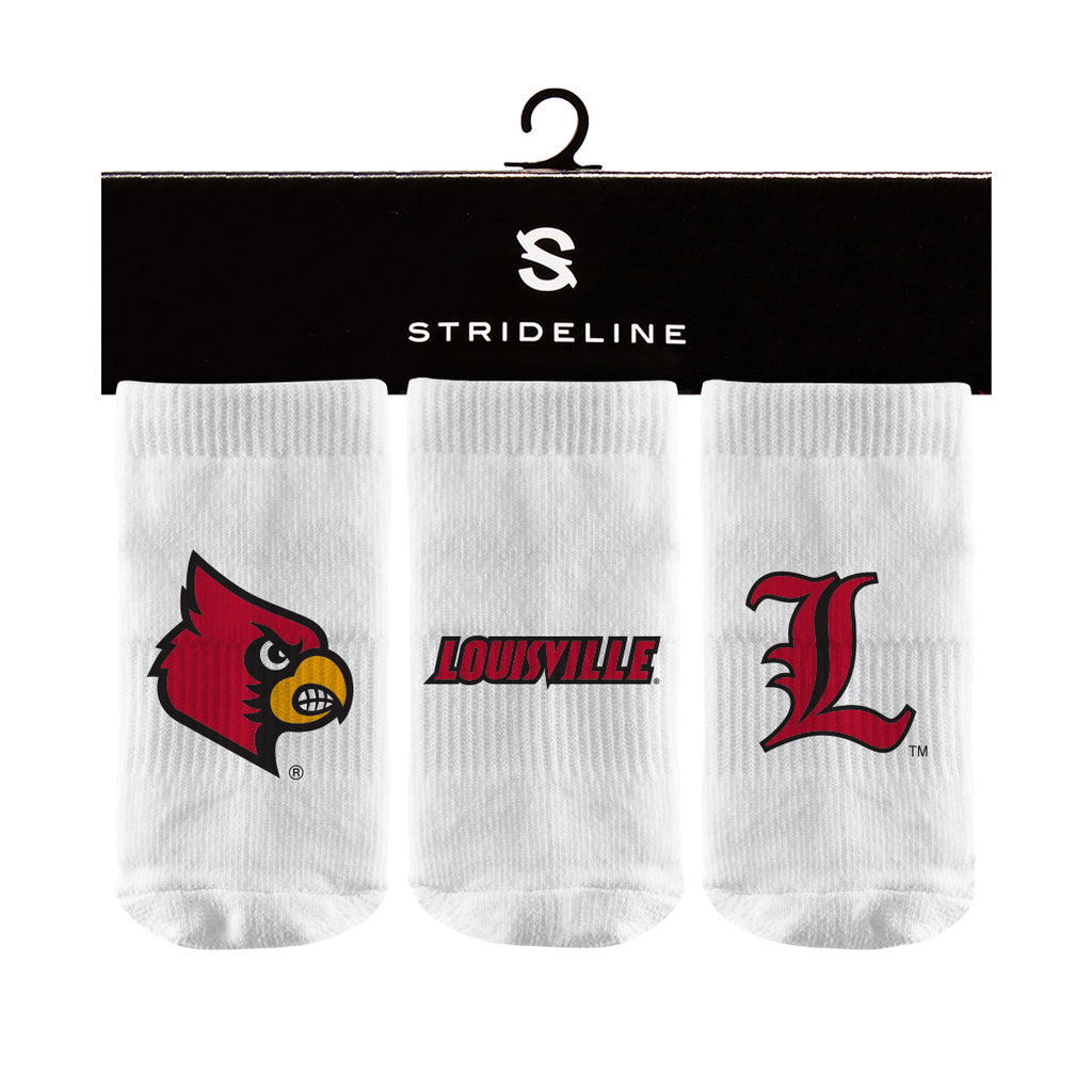 University of Louisville | Baby Socks 3 Pack | Primary Logo | N02375535B01