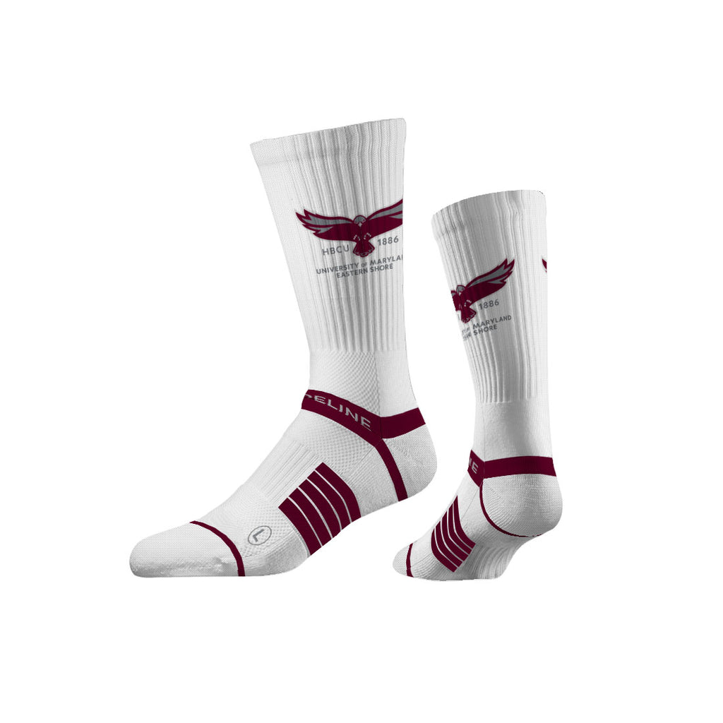 University of Maryland Eastern Shore | Premium Knit Crew | Primary Logo White | N02583022ML