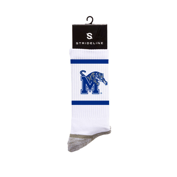 University of Memphis | Premium Crew | Primary Logo White | N02385540ML