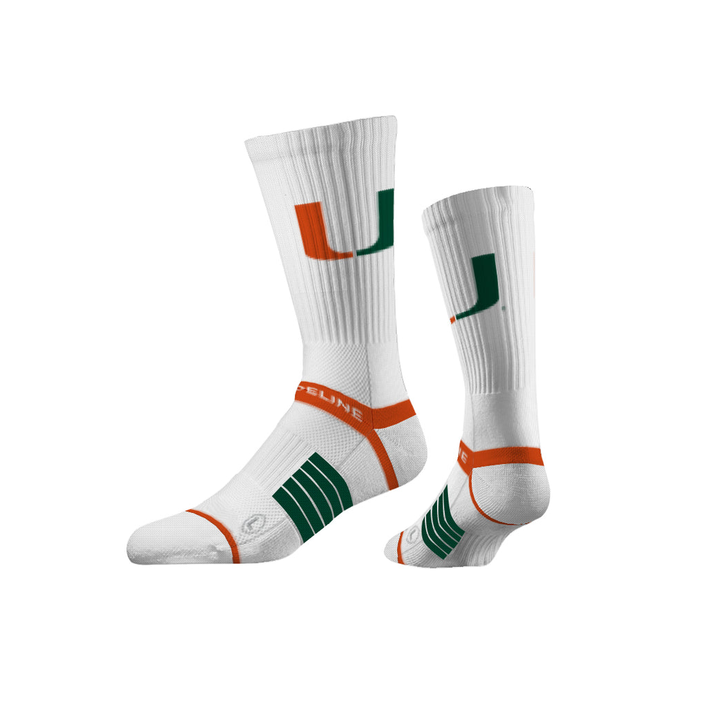 University of Miami | Premium Knit Crew | Primary Logo White | N02587648ML
