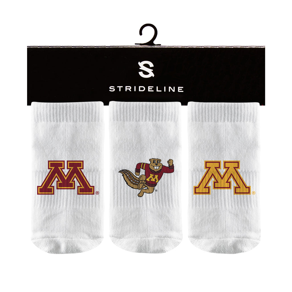 University of Minnesota | Baby Socks 3 Pack | Primary Logo | N02585137B01