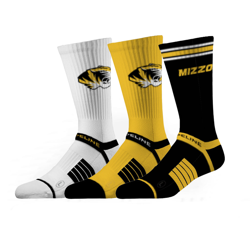 University of Missouri | Premium Knit Crew 3 Pack | NCAA 3 Pack G2 | N02503521ML