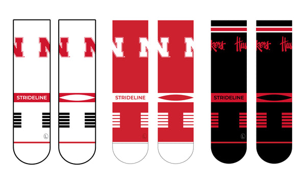 University of Nebraska | Premium Knit Crew 3 Pack | NCAA 3 Pack G2 | N02504012ML