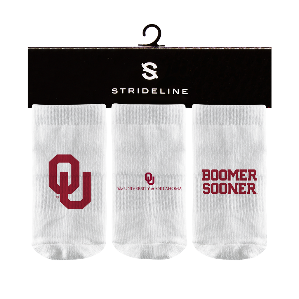 University of Oklahoma | Baby Socks 3 Pack | Primary Logo | N02385048B01