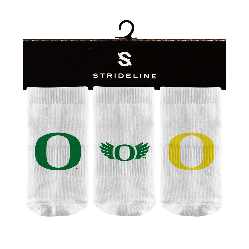 University of Oregon | Baby Socks 3 Pack | Primary Logo | N01254468B01