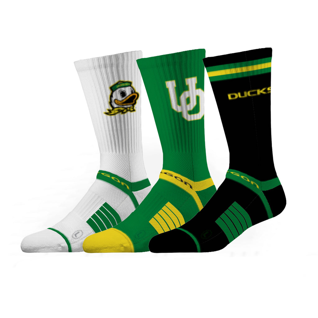 University of Oregon | Premium Knit Crew 3 Pack | NCAA 3 Pack G2 | N02504898ML