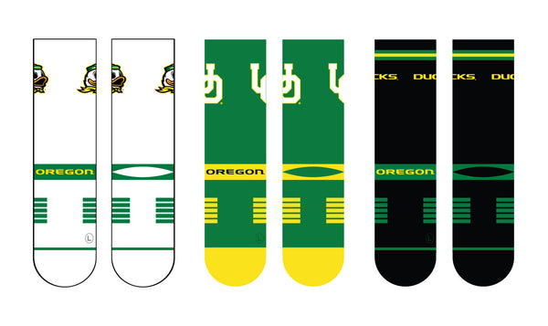 University of Oregon | Premium Knit Crew 3 Pack | NCAA 3 Pack G2 | N02504898ML