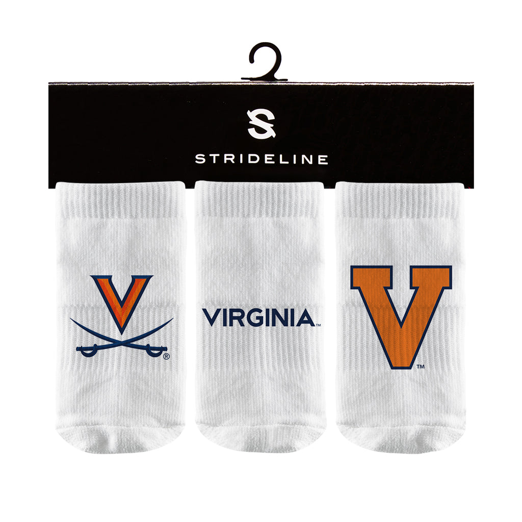 University of Virginia | Baby Socks 3 Pack | Primary Logo | N01910678B01