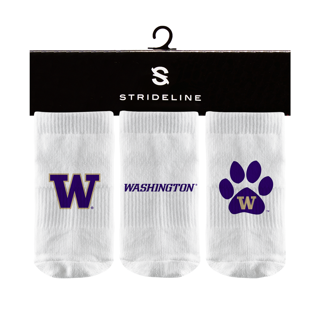 University of Washington | Baby Socks 3 Pack | Primary Logo | N02339308B01