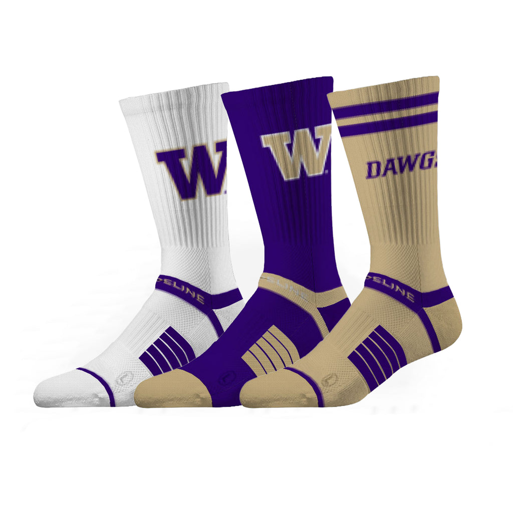 University of Washington | Premium Knit Crew 3 Pack | NCAA 3 Pack G2 | N02506374ML
