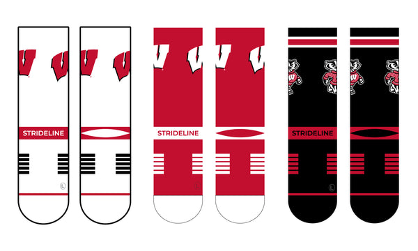 University of Wisconsin | Premium Knit Crew 3 Pack | NCAA 3 Pack G2 | N02506378ML