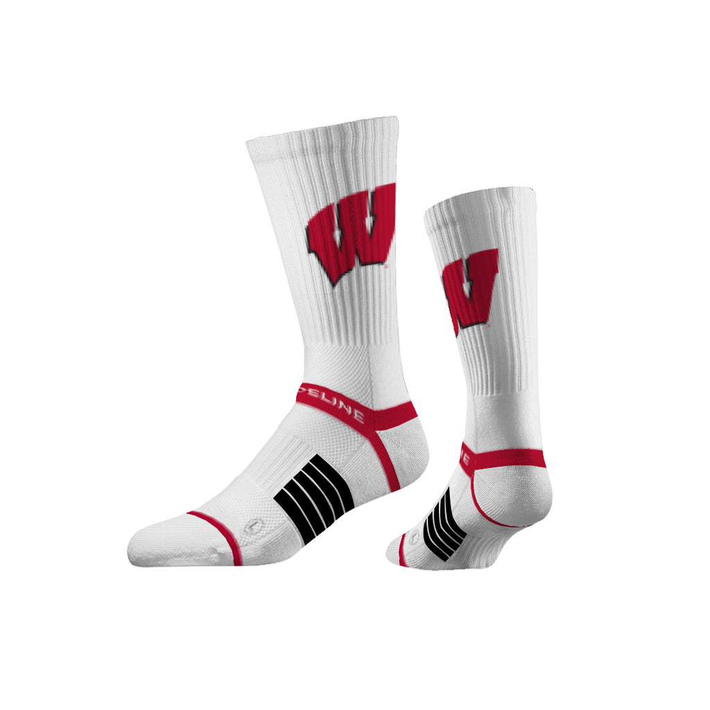 University of Wisconsin | Premium Knit Crew | Primary Logo White | N02421643ML