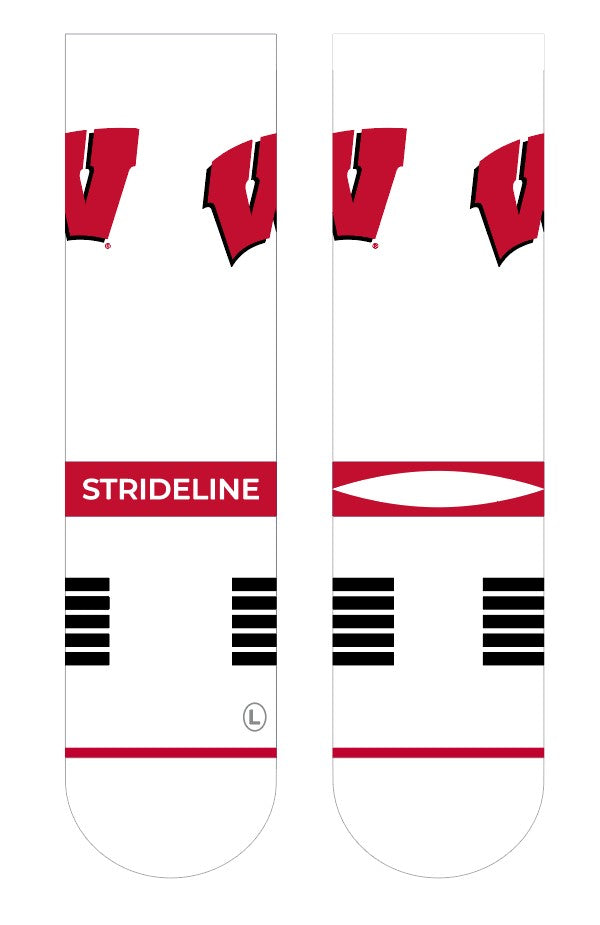 University of Wisconsin | Premium Knit Crew | Primary Logo White | N02421643ML