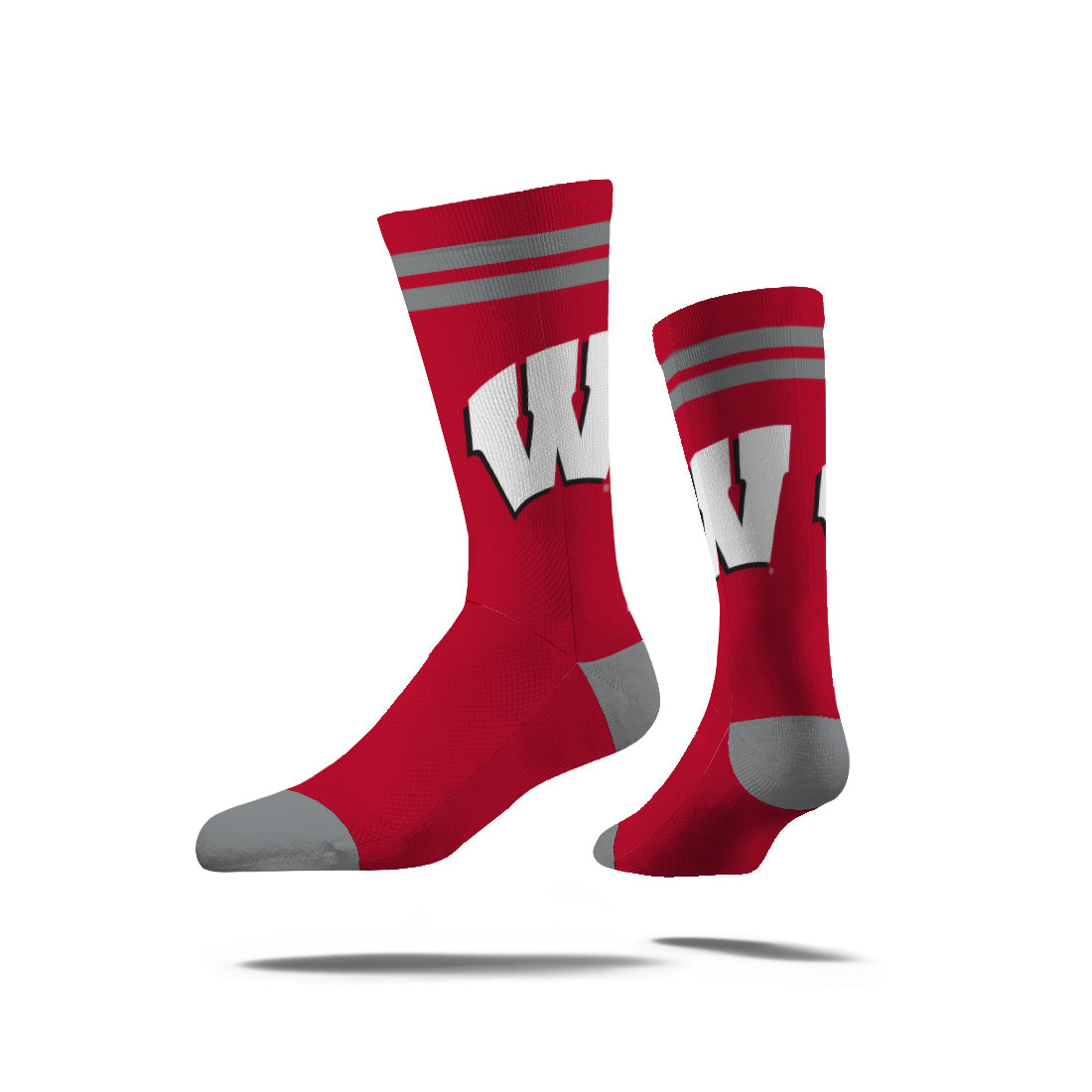 University of Wisconsin | Economy Knit Crew | Primary Logo School Colo ...