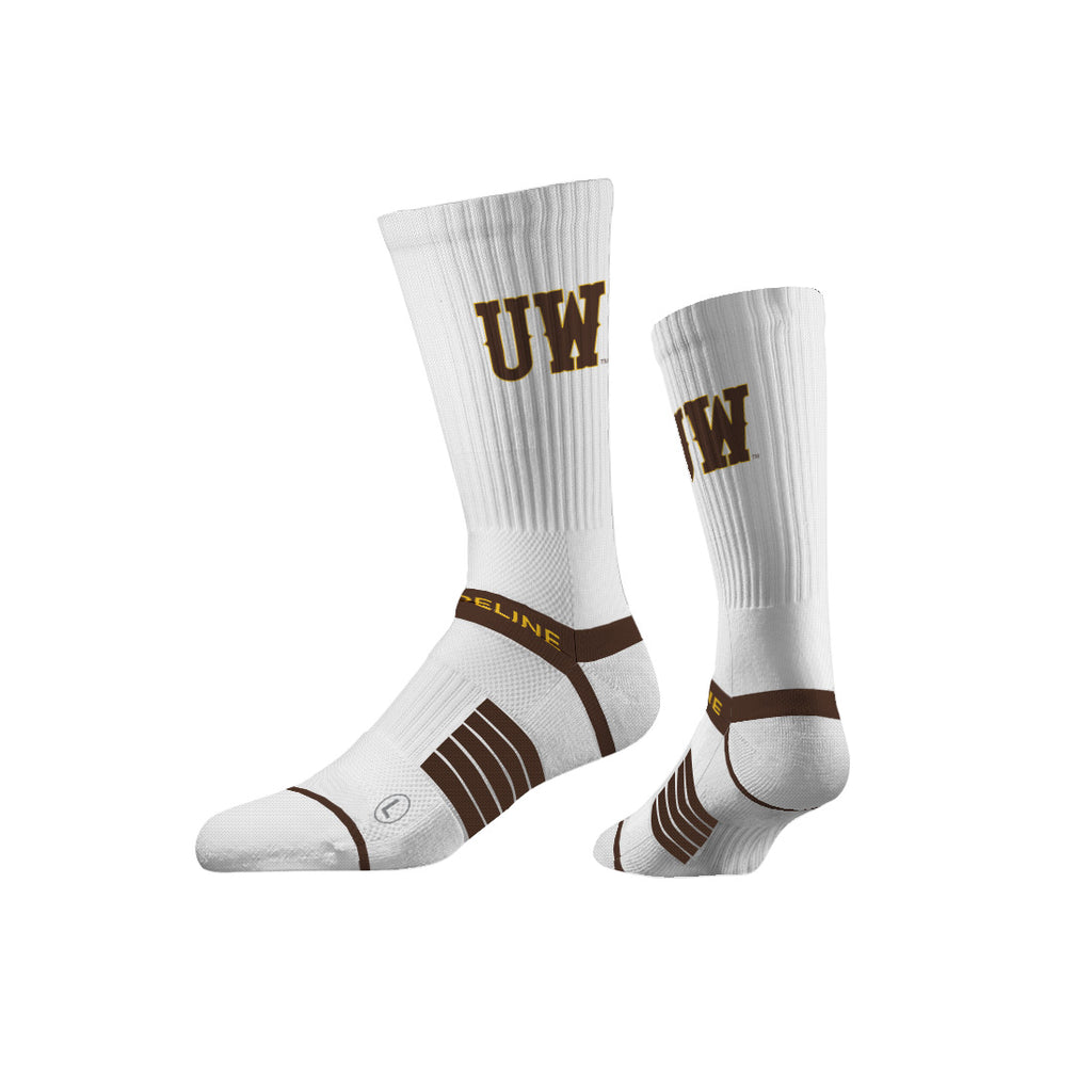 University of Wyoming | Premium Knit Crew | Primary Logo White | N02599671ML