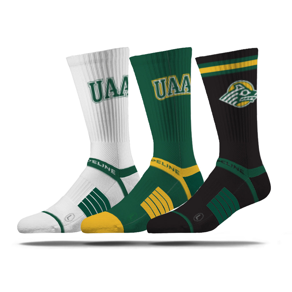 University of Alaska Anchorage | Premium Knit Crew 3 Pack | NCAA 3 Pack G2 | N02735461ML