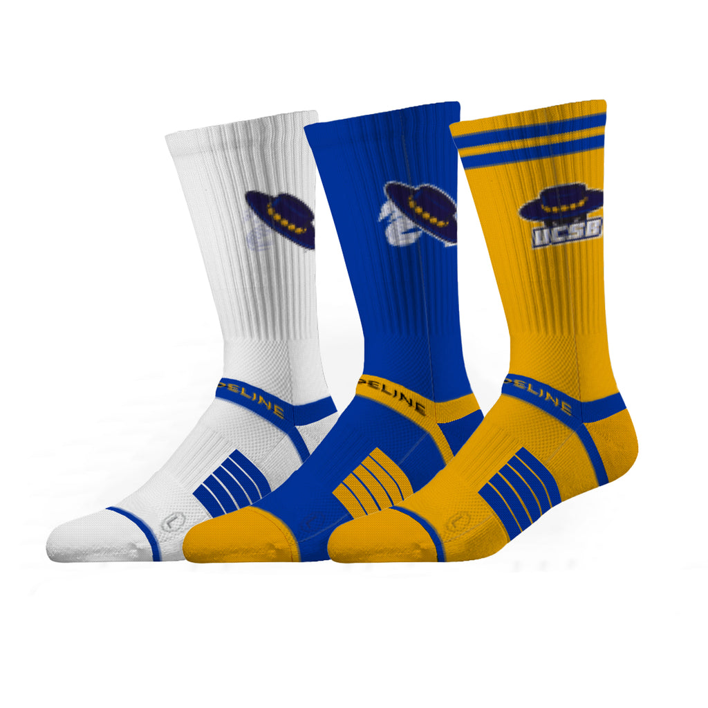 University of California, Santa Barbara | Premium Knit Crew 3 Pack | NCAA 3 Pack G2 | N02501852ML