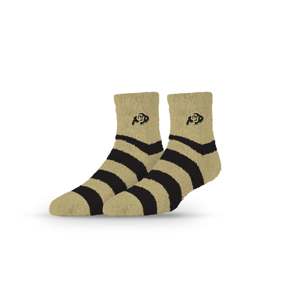 University of Colorado | Fuzzy Half Calf Embroidered | Stripe | N02801461ML