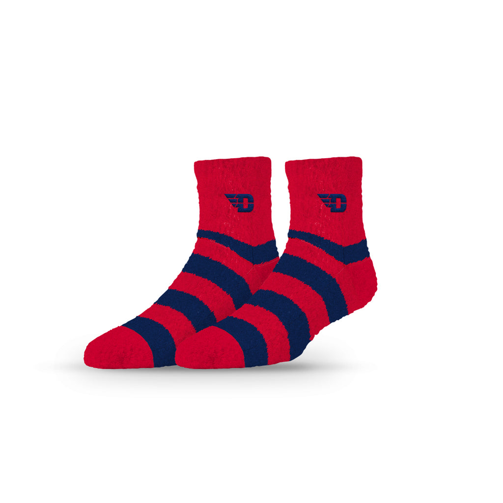 University of Dayton | Fuzzy Half Calf Embroidered | Stripe | N02801464ML