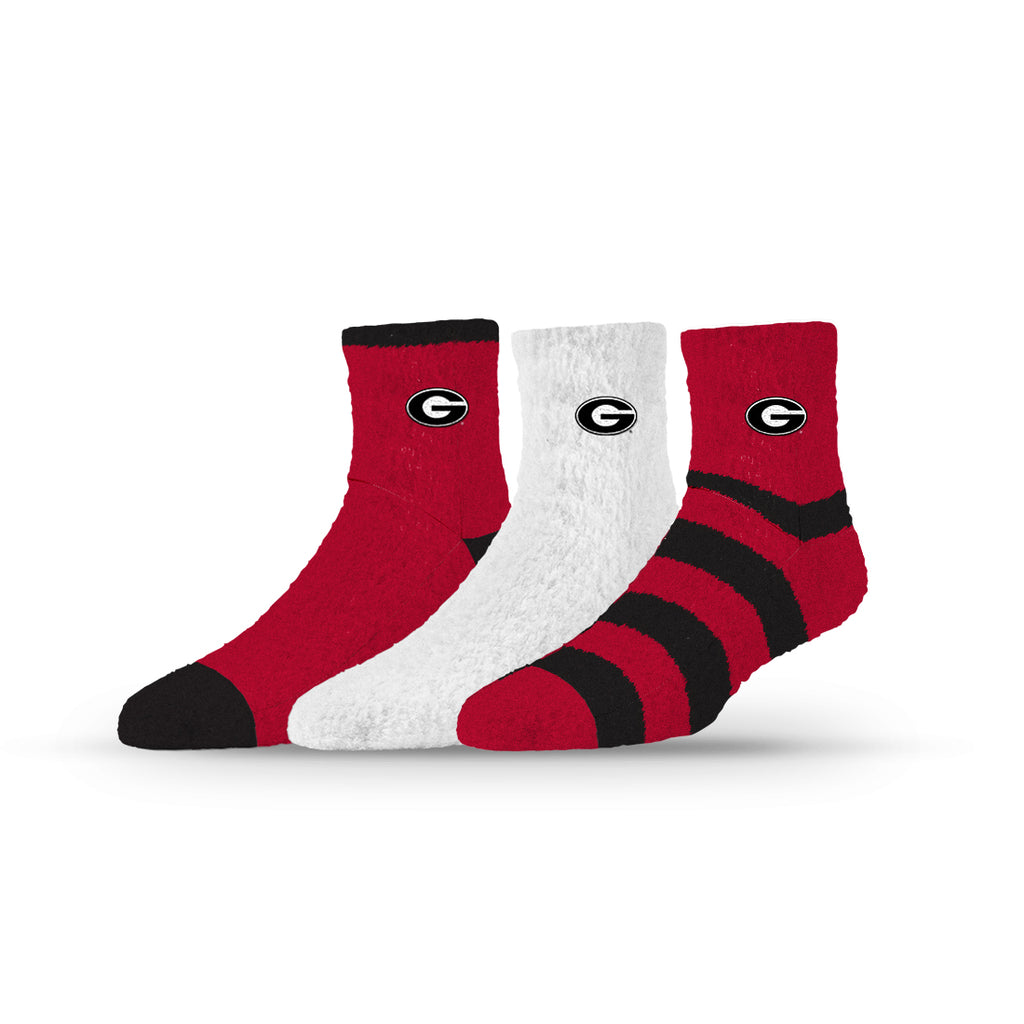University of Georgia | Fuzzy Half Calf Embroidered | NCAA 3 Pack | N02804794ML