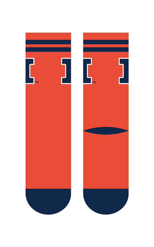 University of Illinois | Economy Knit Crew | Primary Logo School Color | N02265280ML