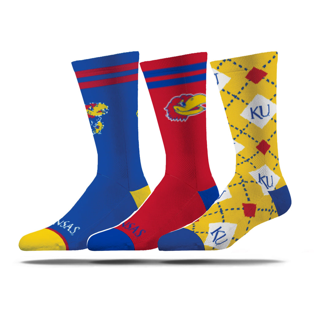 Kansas Crew Label University of Kansas | Economy Knit Crew | NCAA 3 Pack | N02317507ML ...