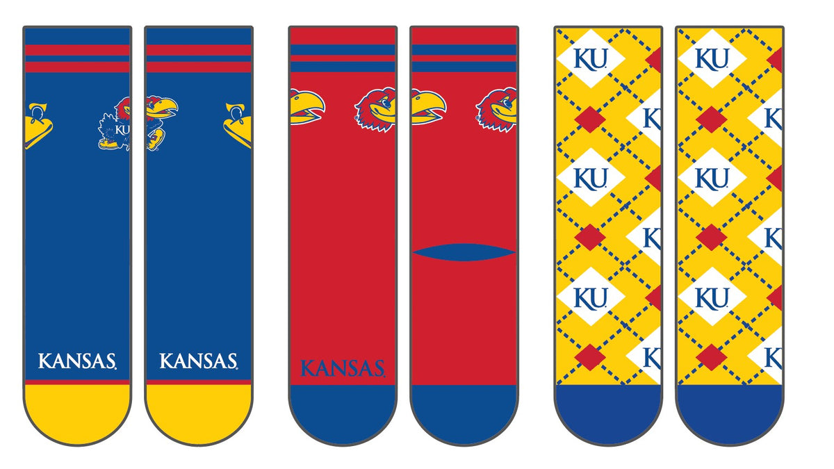 Kansas Crew Label University of Kansas | Economy Knit Crew | NCAA 3 Pack | N02317507ML ...