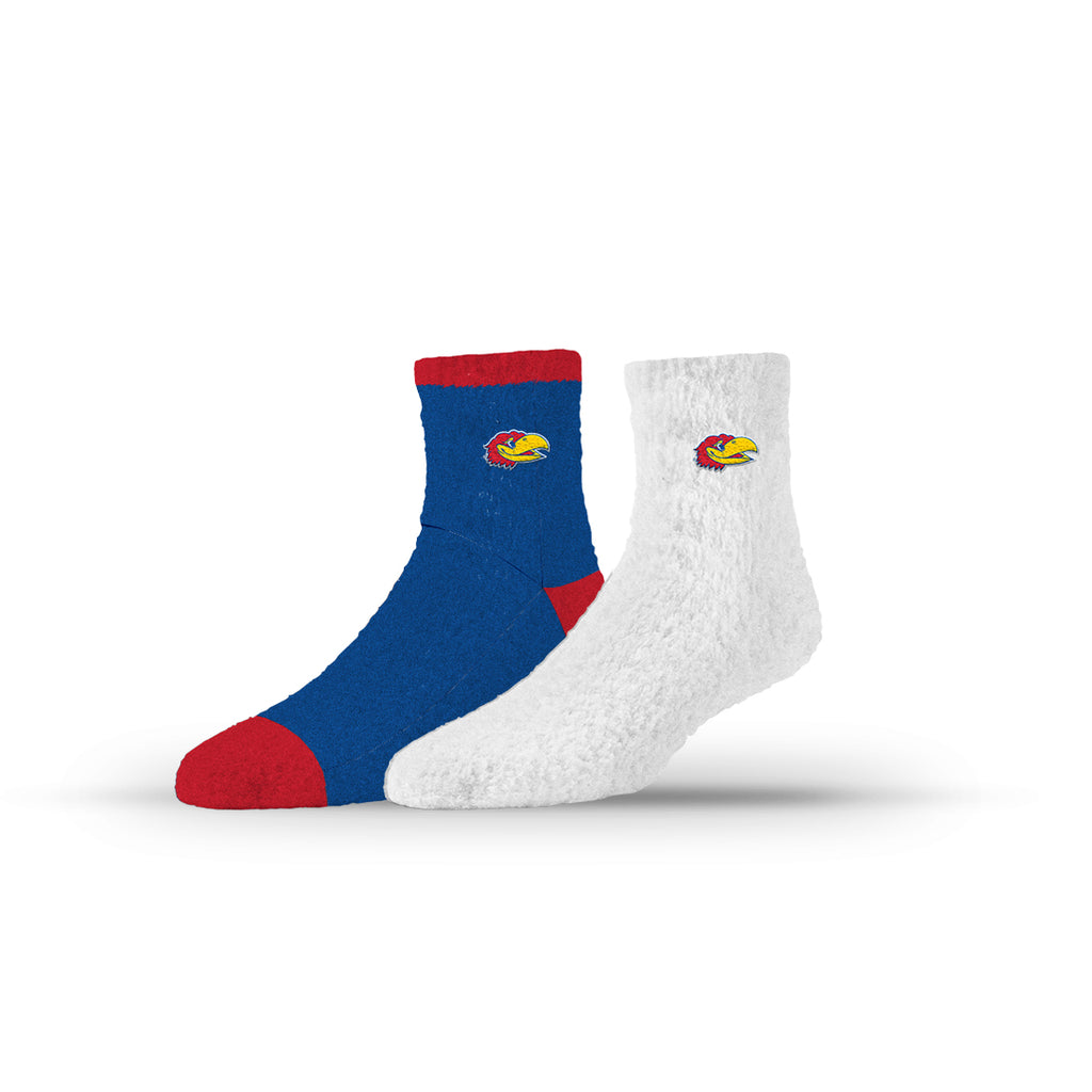 University of Kansas | Fuzzy Half Calf Embroidered | NCAA 2 Pack | N02804932ML