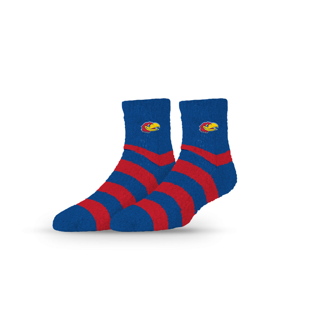 University of Kansas | Fuzzy Half Calf Embroidered | Stripe | N02801732ML