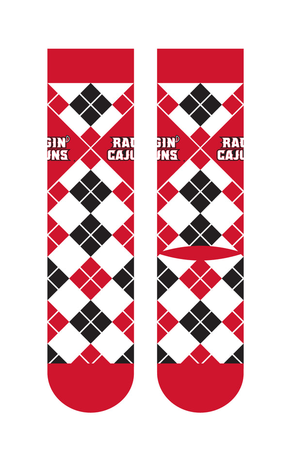 University of Louisiana at Lafayette | Business Knit Crew | Argyle | N02672243ML