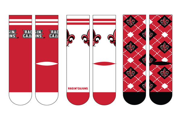 University of Louisiana at Lafayette | Economy Knit Crew | NCAA 3 Pack | N02369565ML