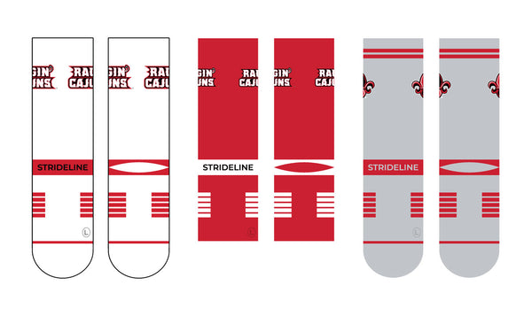 University of Louisiana at Lafayette | Premium Knit Crew 3 Pack | NCAA 3 Pack G2 | N02502847ML