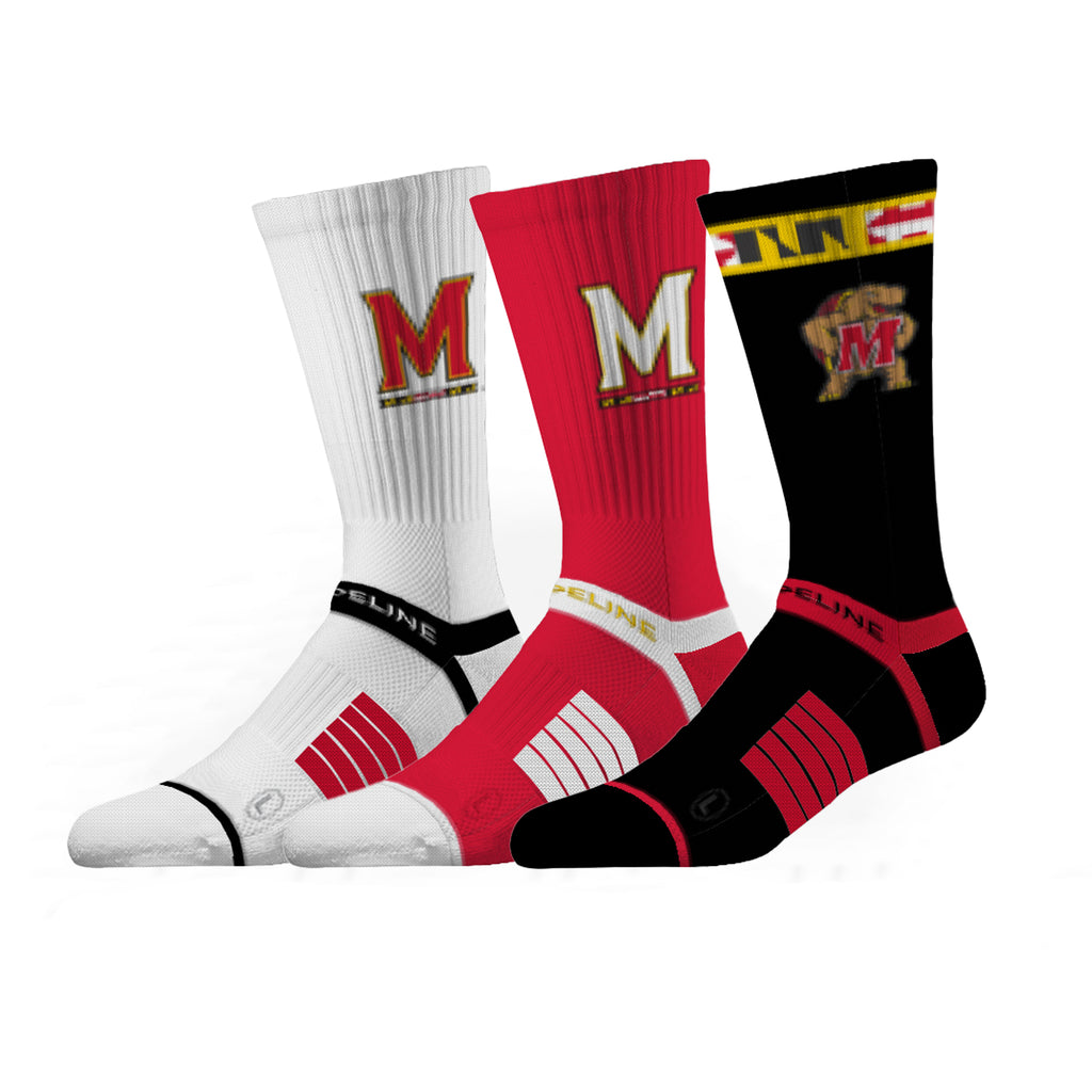 University of Maryland | Premium Knit Crew 3 Pack | NCAA 3 Pack G2 | N02502855ML