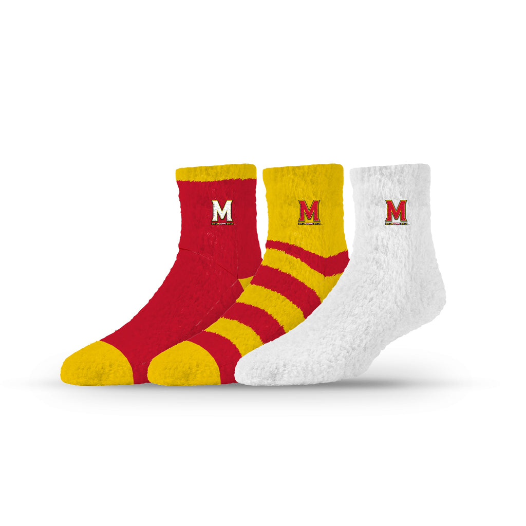 University of Maryland | Fuzzy Half Calf Embroidered | NCAA 3 Pack | N02805213ML