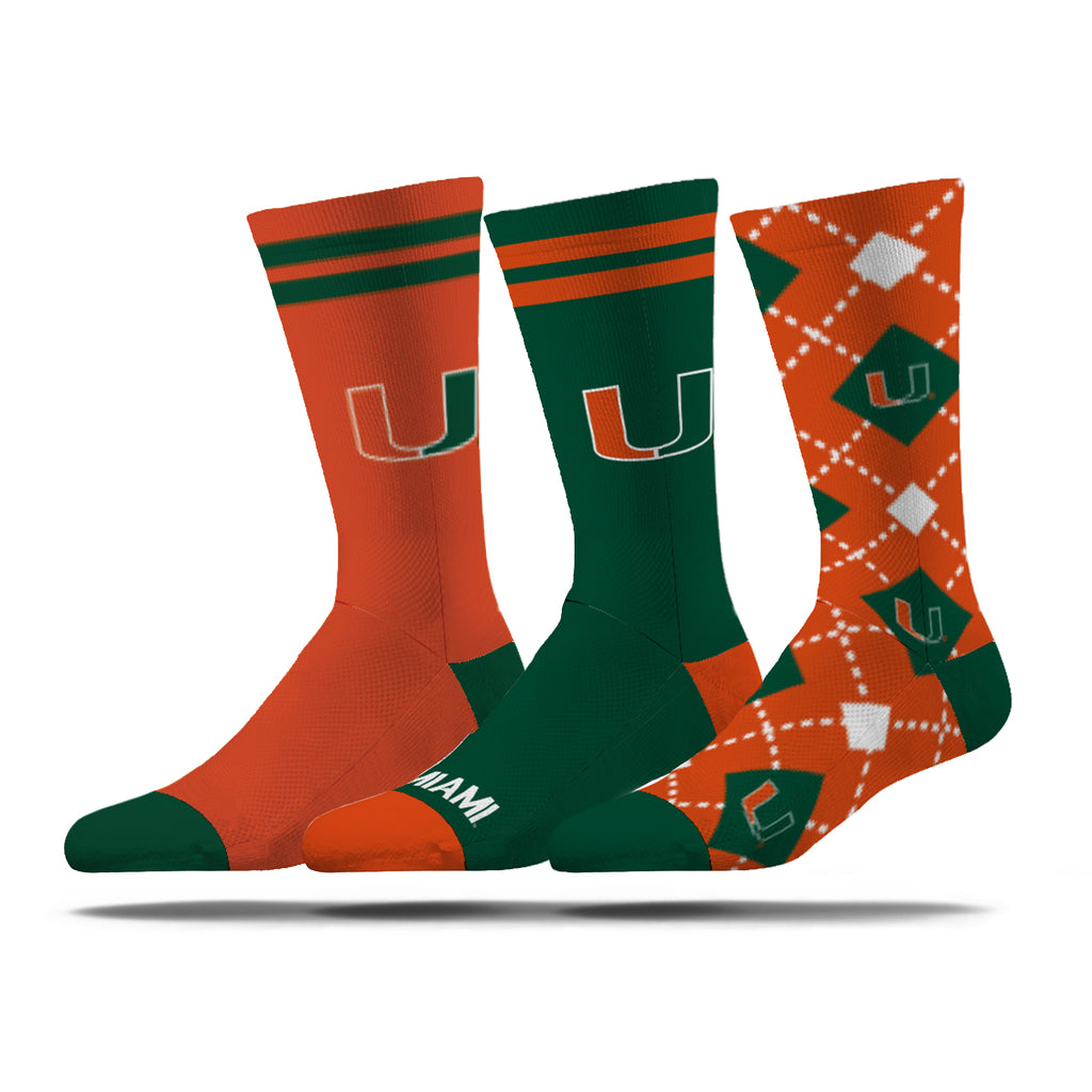 University of Miami | Economy Knit Crew | NCAA 3 Pack | N02369969ML