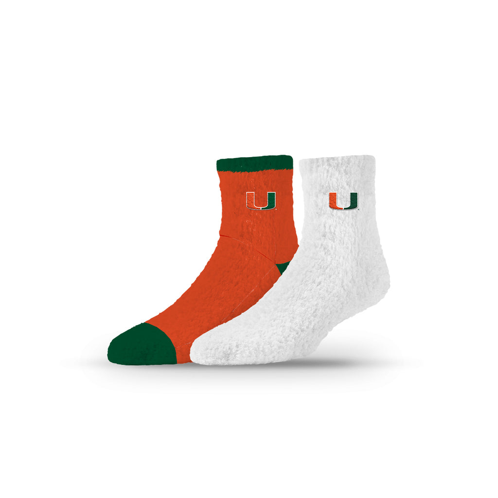 University of Miami | Fuzzy Half Calf Embroidered | NCAA 2 Pack | N02805193ML