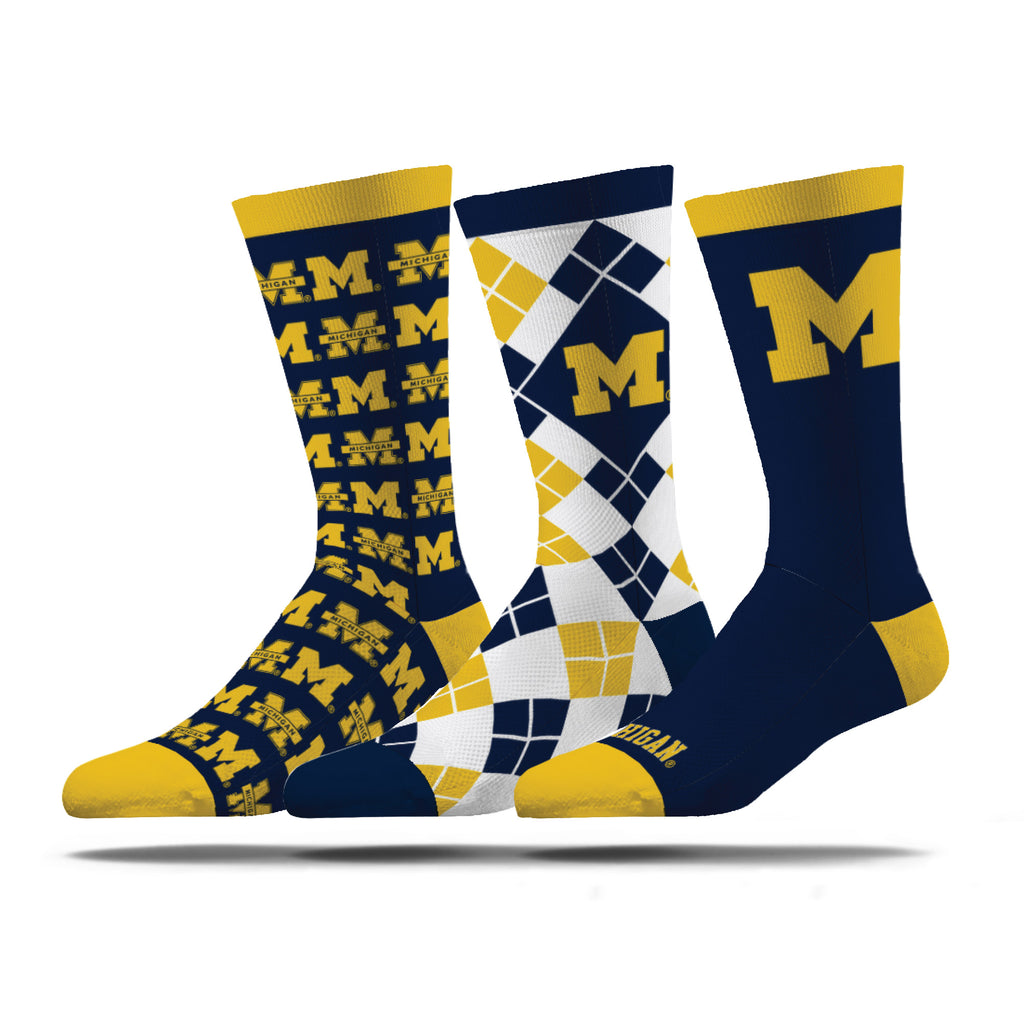 University of Michigan | Business Knit Crew | NCAA 3 Pack | N02361465ML