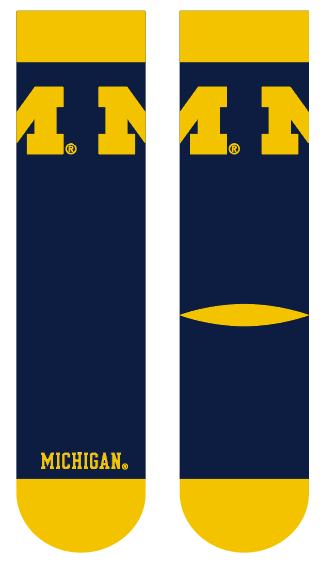 University of Michigan | Business Knit Crew | Primary Logo School Color | N02362073ML