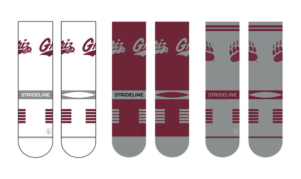 University of Montana | Premium Knit Crew 3 Pack | NCAA 3 Pack G2 | N02504008ML