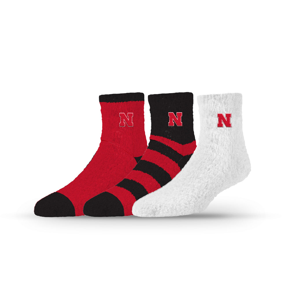 University of Nebraska | Fuzzy Half Calf Embroidered | NCAA 3 Pack | N02804464ML