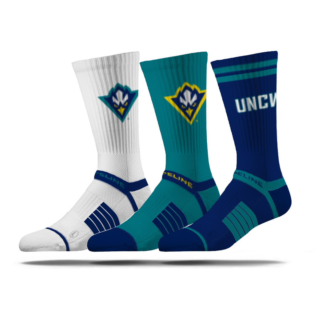 University of North Carolina Wilmington | Premium Knit Crew 3 Pack | NCAA 3 Pack G2 | N02504878ML