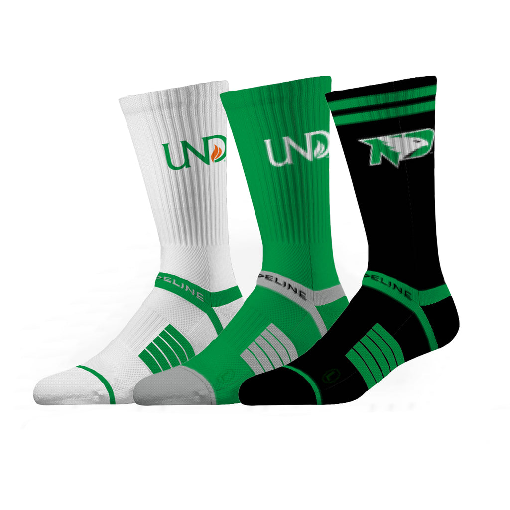 University of North Dakota | Premium Knit Crew 3 Pack | NCAA 3 Pack G2 | N02504882ML