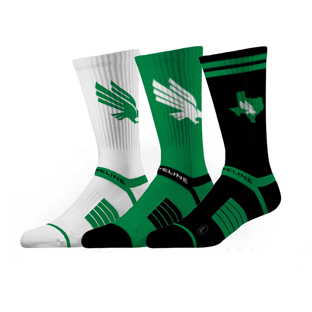 University of North Texas | Premium Knit Crew 3 Pack | NCAA 3 Pack G2 | N02504886ML