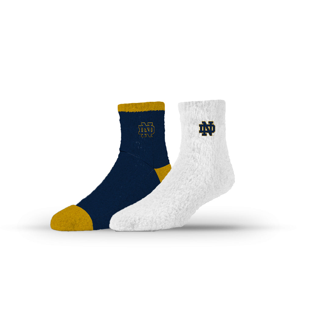 University of Notre Dame | Fuzzy Half Calf Embroidered | NCAA 2 Pack | N02796017ML
